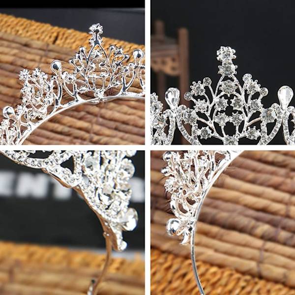 Lasten kruunu päähine prinsessa timanttipanta malli kävely show kruunu tytön syntymäpäivä mekko hiuskoristeet