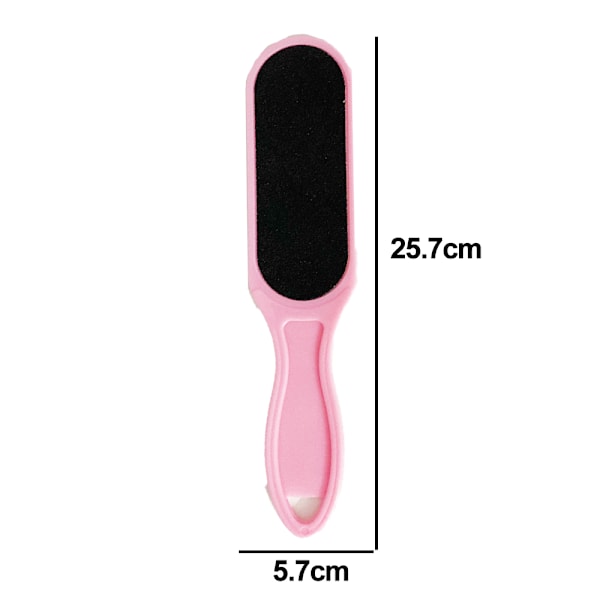 Emery Fodfil, Kolossal Dobbeltsidet Pedicureværktøj, Ergonomisk Design til Nemt Greb. Pink Oval