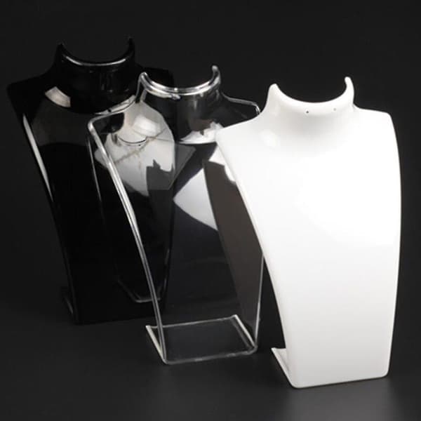 Akryl Mannequin Halskæde Display Buste Stand, Smykkeholder, Stativ 1