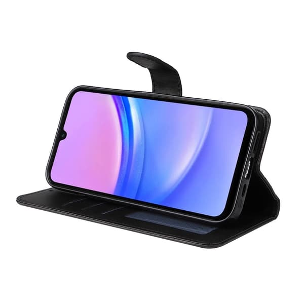 Samsung A17 PU Læder Pung Etui - Flere Farver Sort