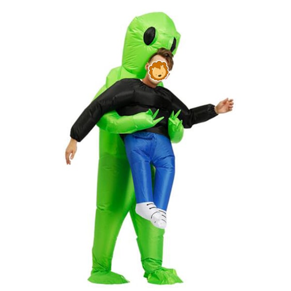 Alien Ilmapukuasu Halloween-cosplaylle Adult version 150-190cm