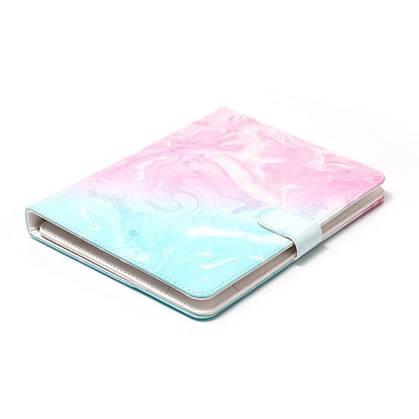 Delicious leather case marble, pink/green, iPad mini 2/3 Rosa/Blå