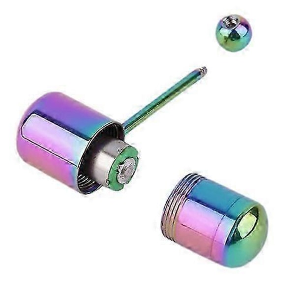 1 stk. cool vibrerende tungepiercing i rustfrit stål - ZY Silver