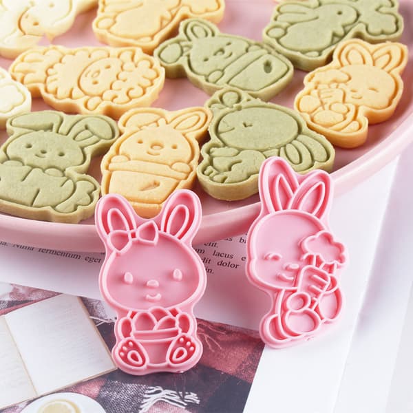 3D Easter Cookie Molds Reusable DIY Fondant Cake Candy Biscuit Cutter Practical Kitchen Baking Gadget