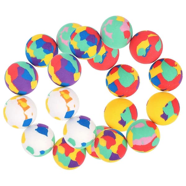 50 st elastiska bollar för barn EVA-bollar Dekorativa små kastbollar Barn studsbollar Barnbollar 9cm 2pcs
