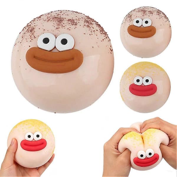 Cute Dumpling Squeeze Toy - 9cm Slow Rebound Stress Relief Ball