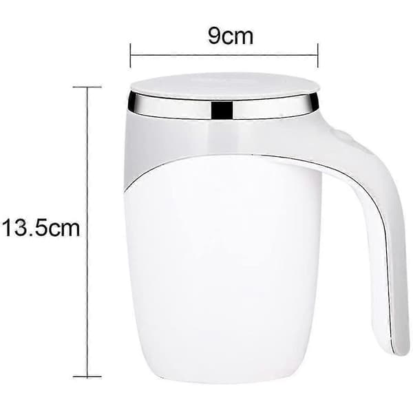 380 ml selvomrørende krus med lokk, automatisk magnetisk omrøring