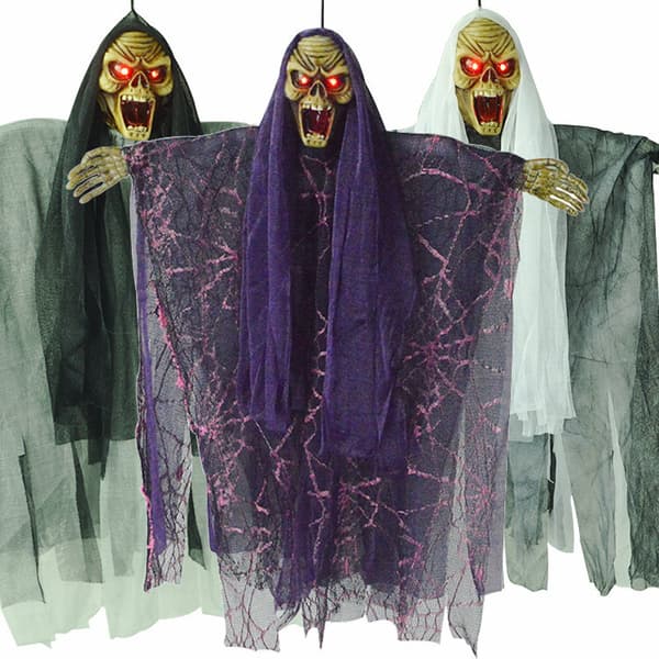 Halloween Dekorationer Nyhed Elektrisk Skræmmende Skelet Spøgelse