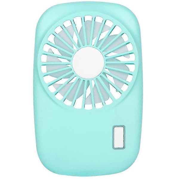 Håndholdt ventilator ventilator Mini bærbar ventilator genopladelig USB lav Blue