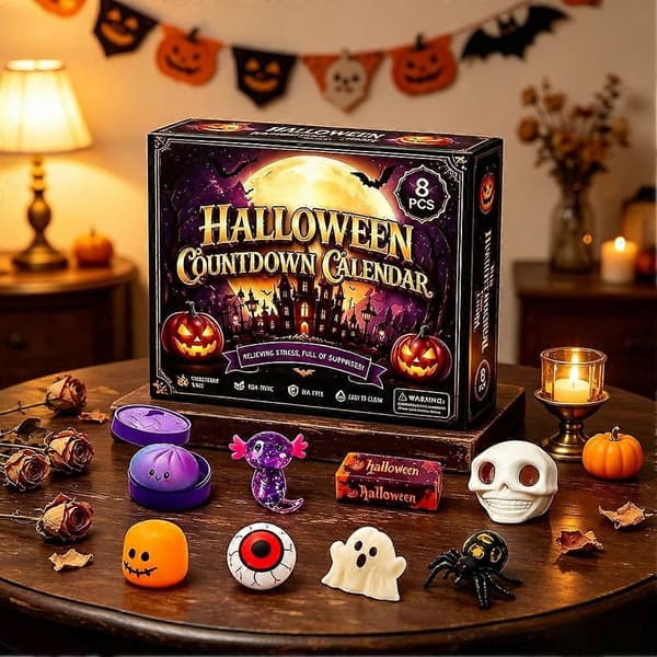 Halloween Julekalender Sjove Interaktive Håndtræningsbolde til Drenge Piger 8pcs