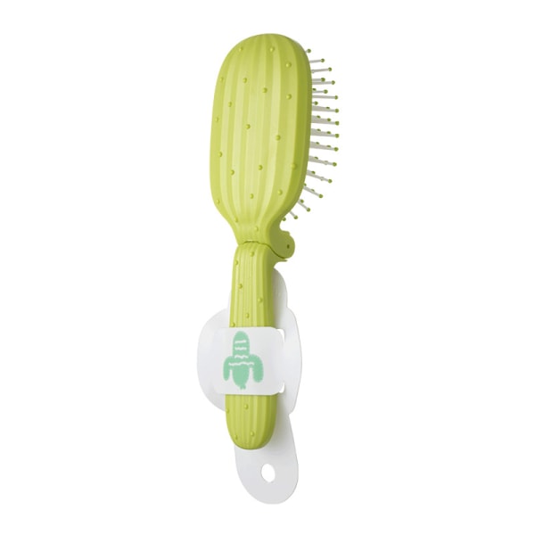 Cactus folding airbag comb massage comb folding convenient portable air cushion comb girl small comb-dark green