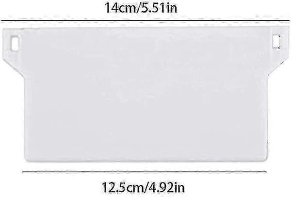 10-pakning hvite 127 mm vertikale persiennerstatningsdeler