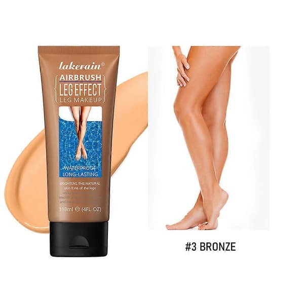Vattentätt benmakeup för åderbråck och tatueringstäckning, överförs ej, kroppsmakeupfoundation, 118 ml (3 nyanser) BRONZE