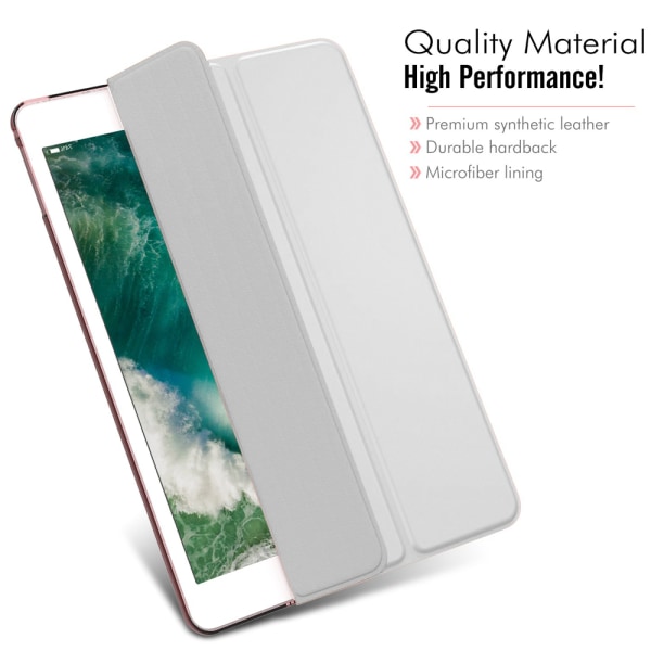 Smart Cover kompatibel med iPad Air 3 10.5\", Gennemskinnelig Mat Bag Magnetisk Cover med Auto Sleep/Wake-sølv