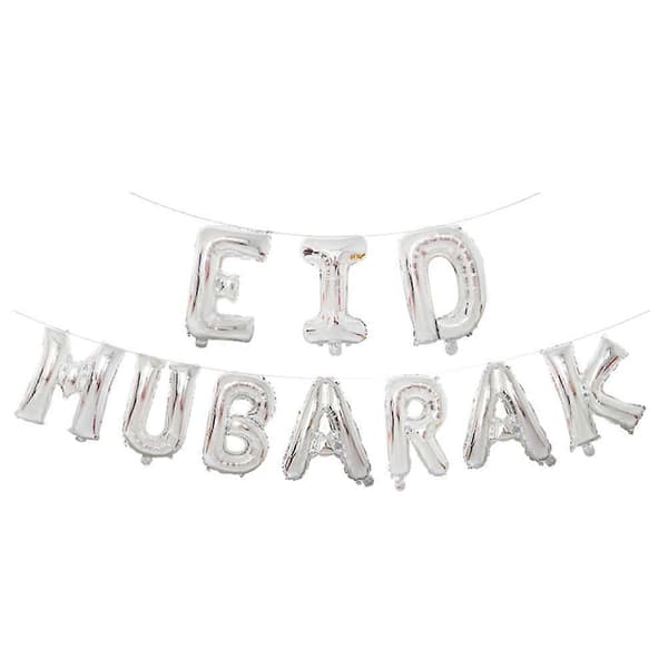 Juhlalateksi-ilmapallot Eid Mubarak -kirjainilmapallot juhliin, 23 kpl