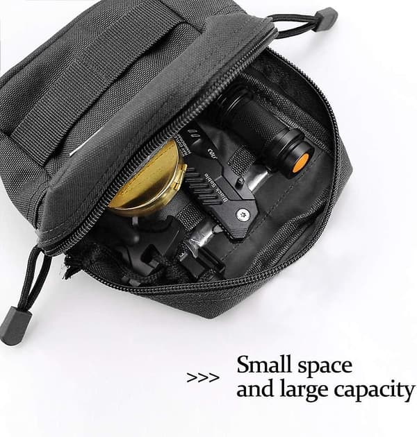 2-pack Molle-fickor - Taktiska midjeväska med D-ringkrokar