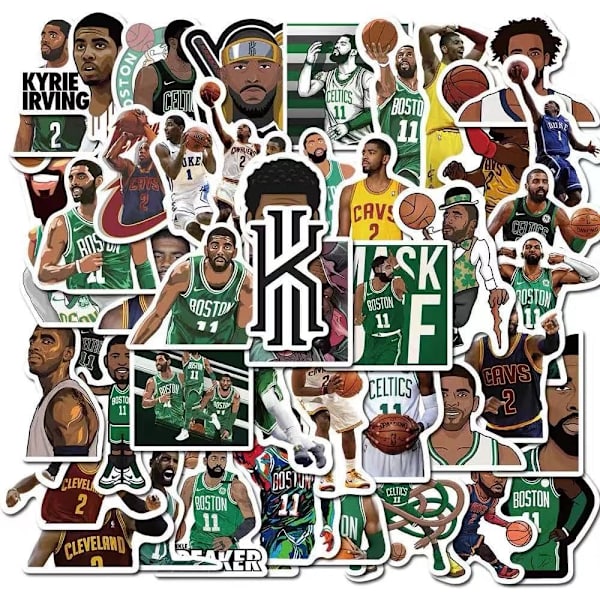 Basketball Star Stickers Irving Sticker Små Klistremerker |50 stk| for Hydro Flasks Laptop Telefondeksel Datamaskin Vannflaske…