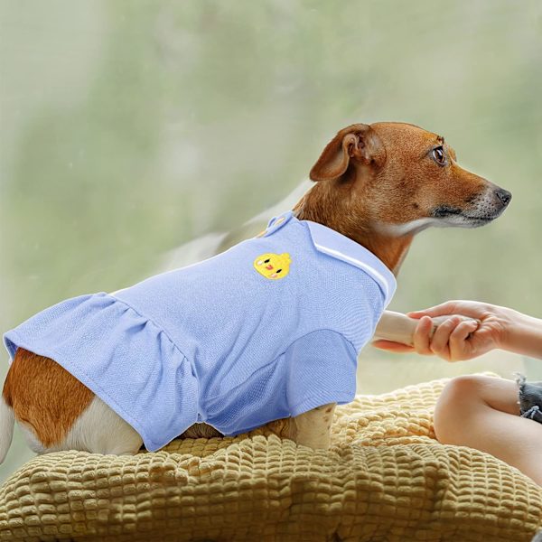 2 stk. hundekjole åndbar kæledyrskjole mesh hvalpekjole sød hund nederdel elegant kæledyr sommerbeklædning hundeklæder-