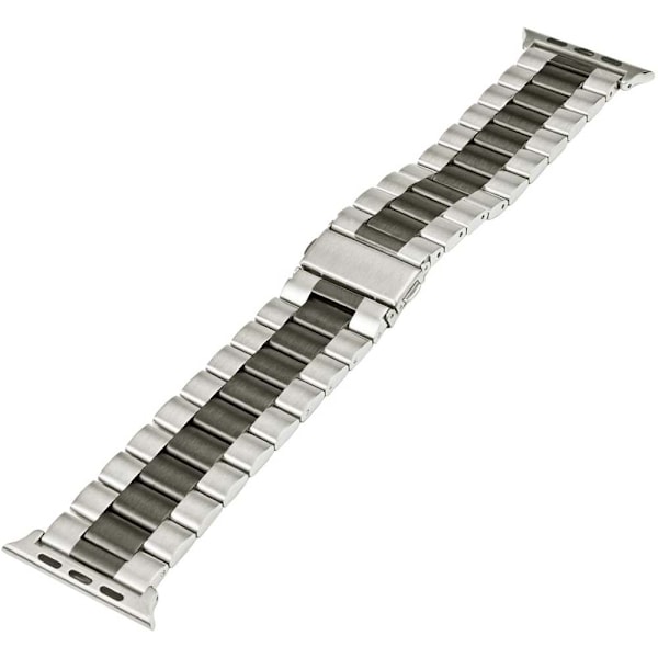 Kompatibelt Apple Watch-armband 38mm-40mm/42mm-44mm Ersättning i rostfritt stål Metallband -38-40mm svart