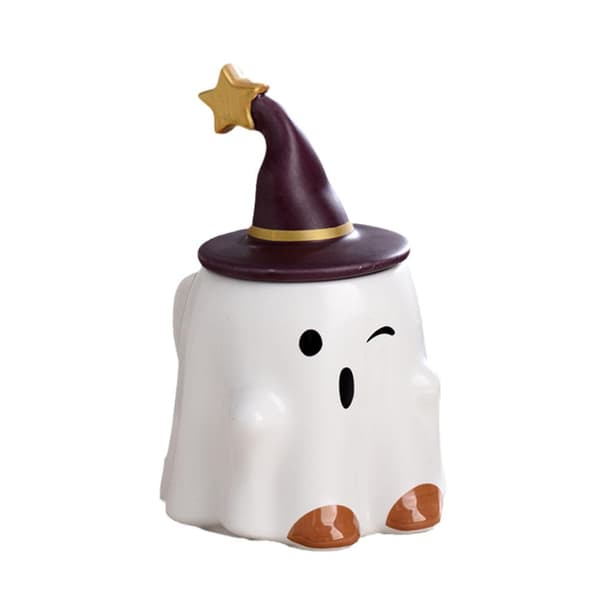 Halloween-Ande Mugg Tecknad Keramisk Kopp Spöke Kopp GX