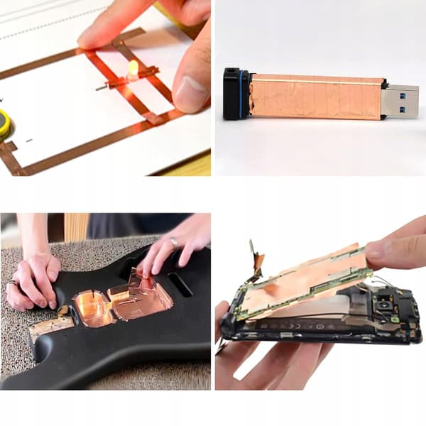 Copper Tape 5Mm X 20M – Single-Sided Conductive | 0.05Mm Thickness | for Glass, EMI, DIY, Garden