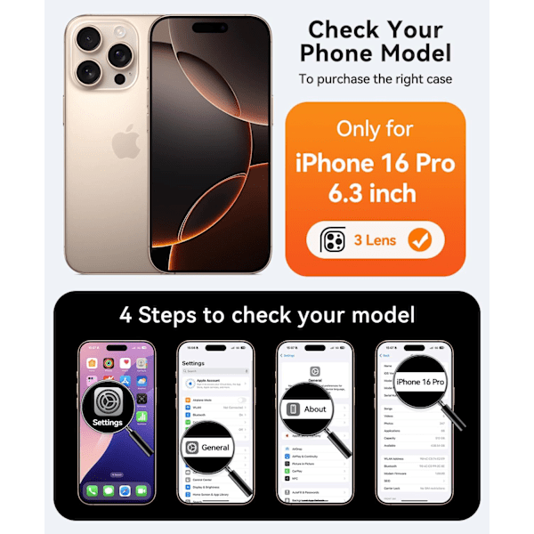 Magneettinen suojakotelo iPhone 16 Pro Maxille täydellä kamerasuojauksella [Yhteensopiva Magsafen kanssa] [Puoliksi läpikuultava matta] Suojaava puhelinkotelo, matta musta Light Blue iPhone 16 Pro