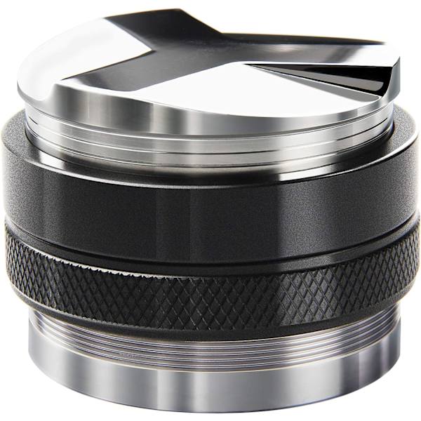 53mm Kaffefordeler og Tamper, Dobbeltkop Kaffe Nivellering Passer til 54mm, Professionel Justerbar Dybde Espresso Hånd