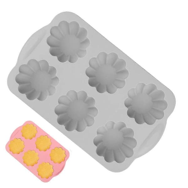6-delt silikone blomsterform sæt krysantemum chokoladeform 3D H3A9