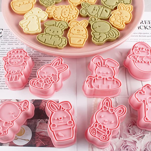 3D Easter Cookie Molds Reusable DIY Fondant Cake Candy Biscuit Cutter Practical Kitchen Baking Gadget