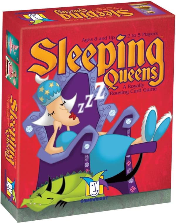 Sleeping Queens korttipeli | Perhestrategiapeli | Englantilainen opettavainen korttipeli Sleeping Queen 1