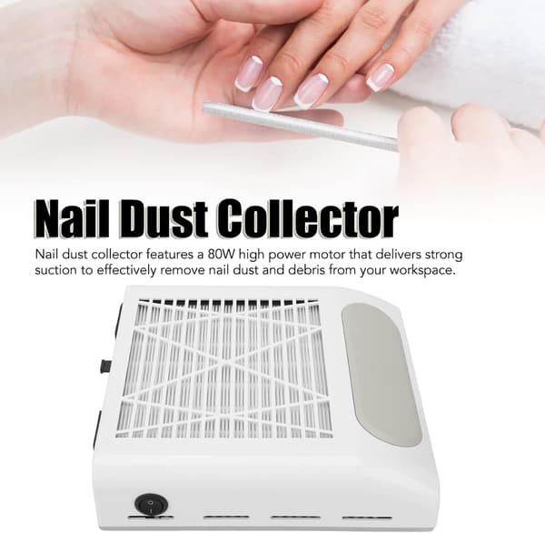 Neglestøvsuger med kassettefilter til manicure - 80W