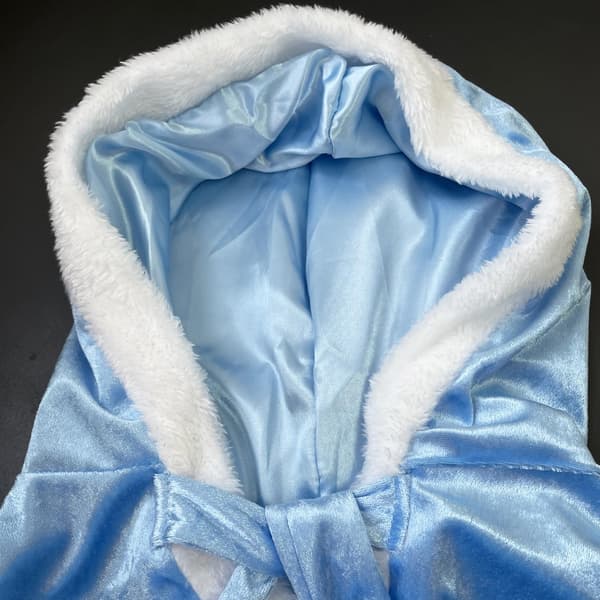Prinsesse Hette Cape Kappe Kostyme for Jenter Utkledning Halloween Jul Karneval Cosplay Blu