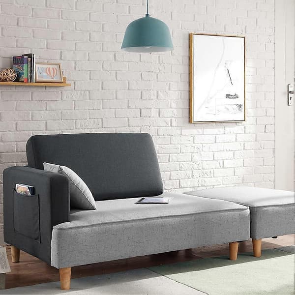 Træ 4 tommer møbelben sæt med 4 runde massive midtersofa fødder udskiftningsben til sofa kommode skab seng hjem DIY