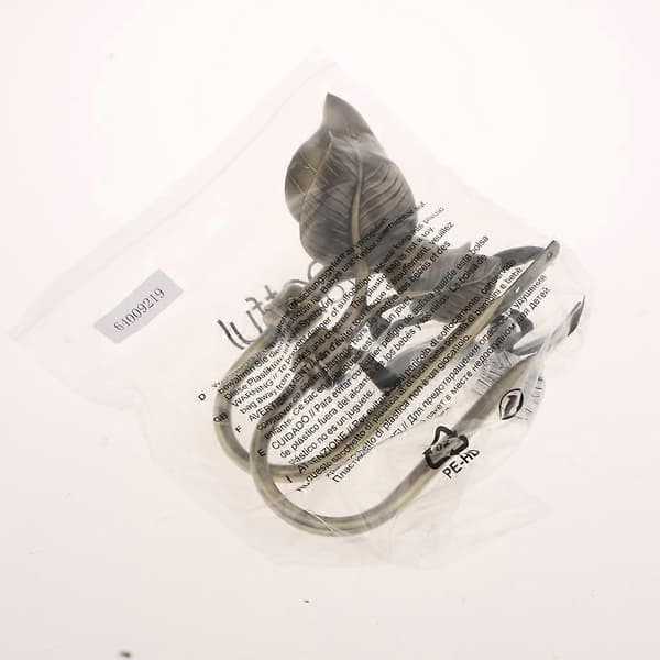 2 STK. METAL BLAD GARDINOPHÆNG KROG HOLDBACK HOLDER Style2 Bronze