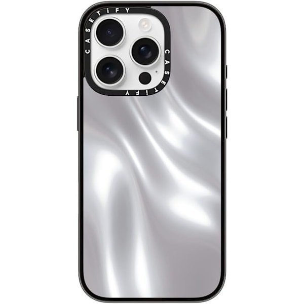 Kompakt iPhone 16 Pro Max Deksel [Lettvekt / 1,2 m 2X Militær Grad Fallbeskyttelse/Slank] - Kirsebær - Klar Svart Soft Metal iPhone 16 Pro