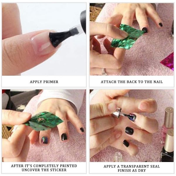 2 st Nail Art 10 färger Starry Carton-Xkz-04 Make Up