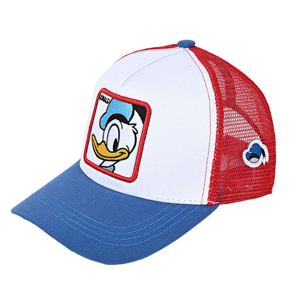 Baseballcaps i mesh med Mickey Mouse for menn, kvinner og unisex - Snapback sommer solskjerm Vit