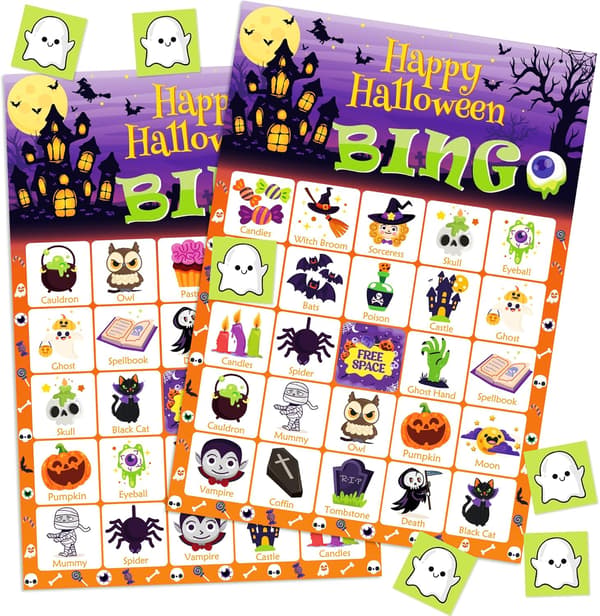 Halloween-spill - Halloween-bingospill for barn
