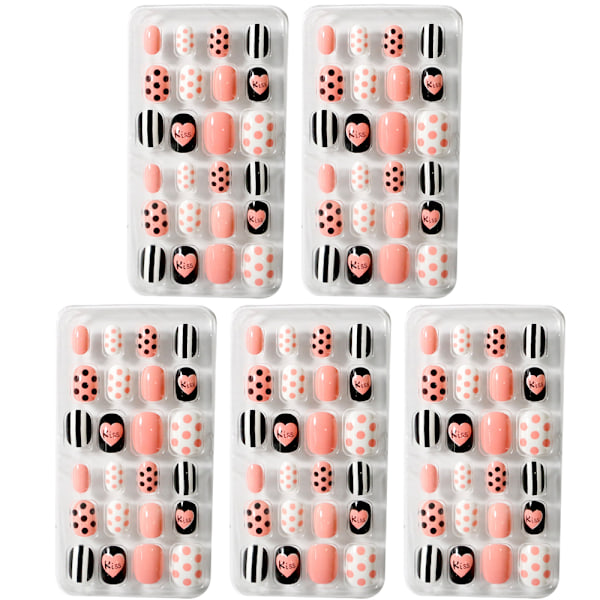 5PCS Slitte Neglebiter Ferdig Neglekunst Barnelapplikasjon-18 Sminke