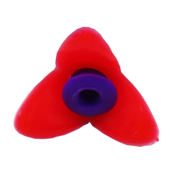 10 stk. udskiftningsblomster til kolibrifoderautomater, udskiftning til fuglefoderautomater, bi-sikre plastikblomster, nemme at rengøre foderhuller 8 mm Blue
