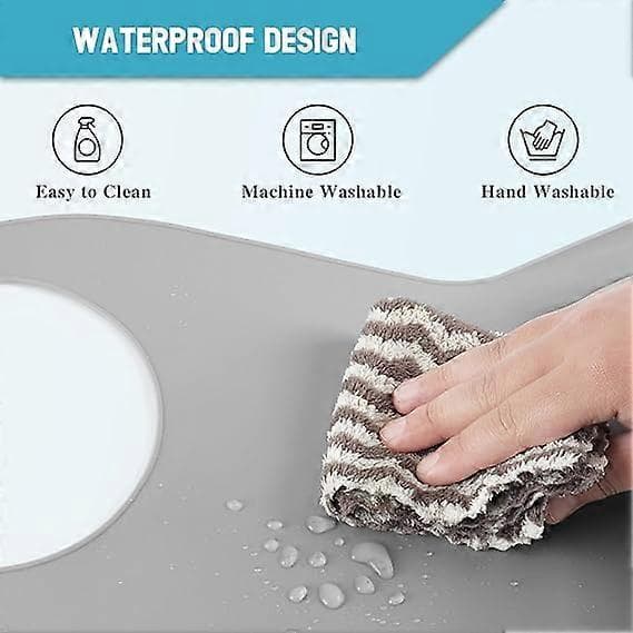 Washable Silicone Bibs for Adults Elderly, Adjustable Silicone Bib for Adults, Waterproof Bib for Elderly with Crumb Catcher, Feeding Bibs Grey