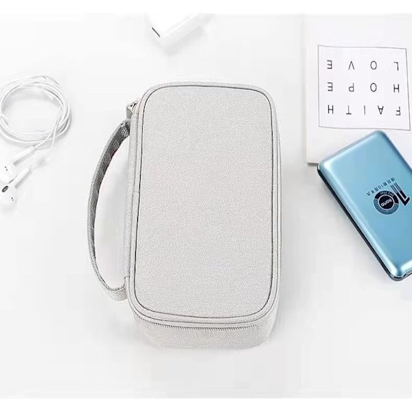 Multifunksjonell Elektronisk Veske Vanntett Bærbar Kabelveske, Oppbevaringstilbehør Universal Organiseringsveske for Harddisk, USB-nøkler, Harddisk,...