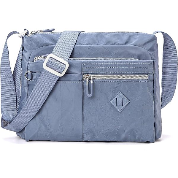 Crossbody-väska för kvinnor, vattentät, lätt, casual axelväska, handväska, ryggsäck