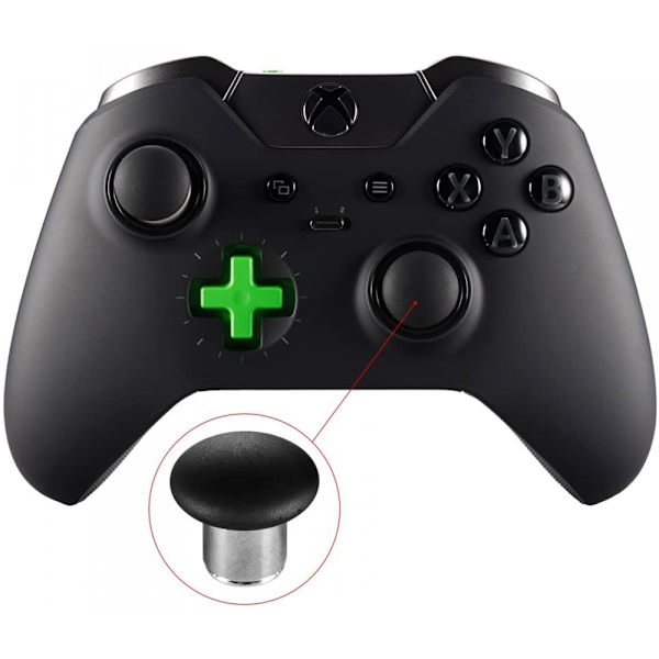 Swap Thumbstick Grip-ersättningsdelar Analog Joystick kompatibel med Xbox one ELITE, PS4 Controller-tillbehör-svart