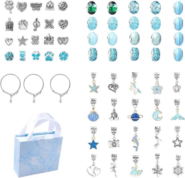 Børnearmbåndssæt, DIY Smykke Charm Armbåndsfremstillingssæt