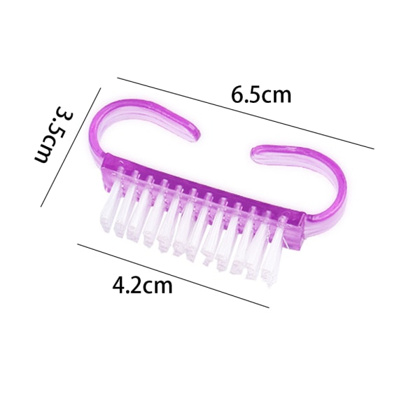 4PCS Nail Art Tools Hard Bristle Dust Brush - Claw Brush Purplemake up