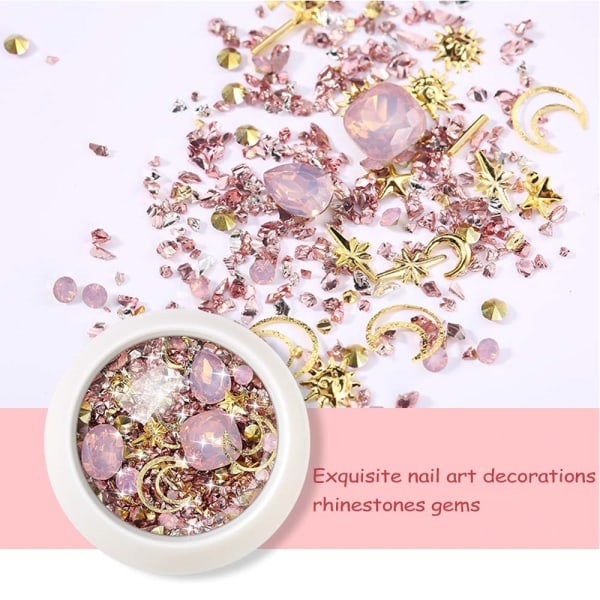 Nail Art & Diamantdekorationer 6 st smink