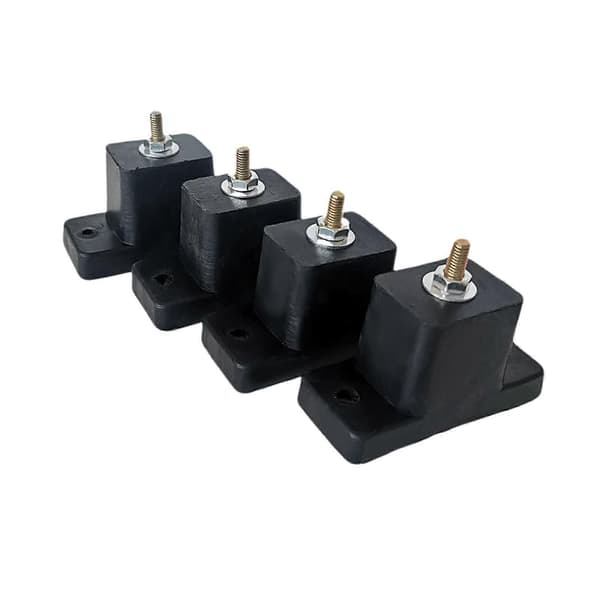 4x Luftkonditionering Utomhusenhet Svart Antivibrationsplatta Gummifäste
