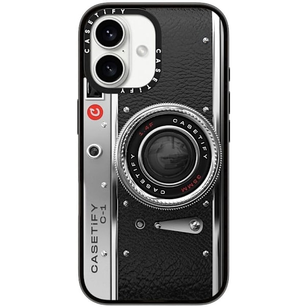 Kompakt iPhone 16 Pro Max Deksel [Lettvekt / 1,2 m 2X Militær Grad Fallbeskyttelse/Slank] - Kirsebær - Klar Svart Camera Case - Classic iPhone 16