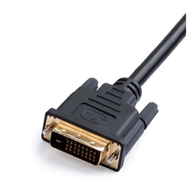 HDMI-DVI-kaapeli, kullattu HDMI-DVI-kaapeli, yhteensopiva tietokoneen, pöytätietokoneen, kannettavan tietokoneen, PC:n, näytön, projektorin, HDTV:n kanssa